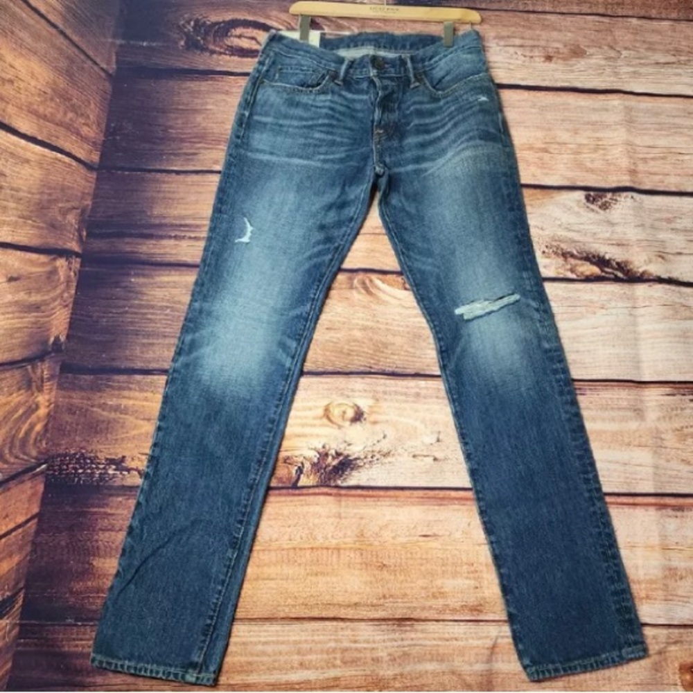 Abercrombie & fitch the A&F distressed skinny mens jeans 30x32 (PRE OWNED)